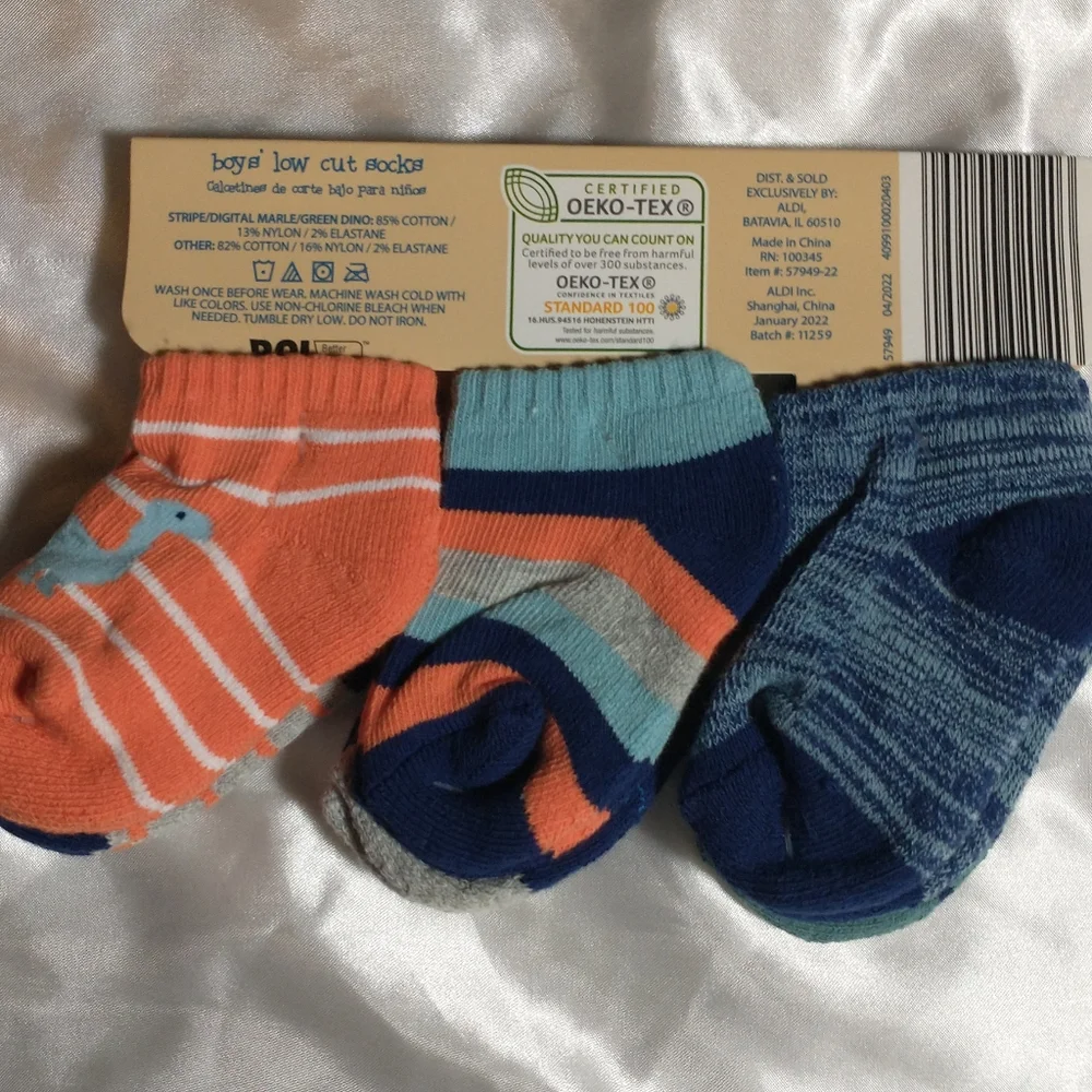 2 Packs - Lily & Dan (12-24mo) Boys Low-Cut Socks